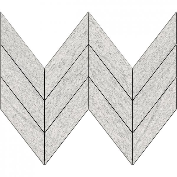 X Midi Chevron Mosaic Upstone Duke Bianco Pera Tile