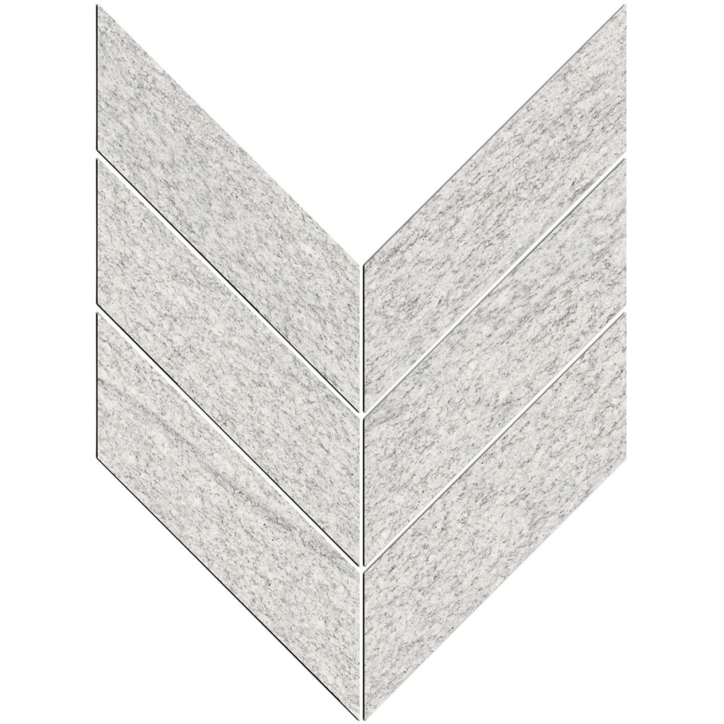 X Macro Chevron Mosaic Upstone Duke Bianco Pera Tile