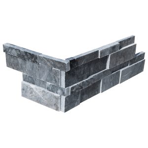 110023-O-CADET GREY OUTSIDE CORNER FOR 6 X 24 3D INTERLOCKING LEDGER - HONED