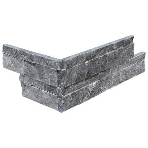 110024-O-CADET GREY OUTSIDE CORNER FOR 6 X 24 3D INTERLOCKING LEDGER - SPLITFACE