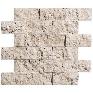 150353-MEDITERA-2 X 4 BRICK MOSAIC - SPLITFACE