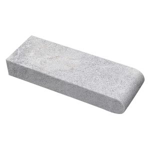 185204-NIOBE GREY - 4 X 12 X 5CM - BULLNOSE COPING - FINE PICKED